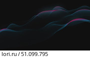 Abstract Blue Flames Procedural Motion Over Black Elegant Background. Стоковая анимация, аниматор Mihail Mihaylov / Фотобанк Лори