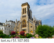 St Eugenie church, Biarritz, France. Стоковое фото, фотограф Яков Филимонов / Фотобанк Лори