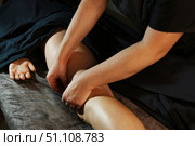 Indulge in Skin Revival With a Luxurious Anti-Cellulite Massage Session. Стоковое фото, фотограф Aleksandr Golubev / Фотобанк Лори