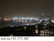 Night view from above of the city of Algiers. Стоковое фото, фотограф Евгений Ткачёв / Фотобанк Лори