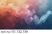 Красочные абстрактные дымовые узоры на тёмном фоне / Colorful abstract smoke patterns flowing against a dark background. Стоковое AI-видео, аниматор DeFusum / Фотобанк Лори