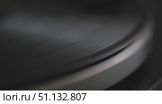 Vinyl Record Spinning On Vintage Turntable. Needle Scratching Grooves Analog Sound. Стоковое видео, видеограф Степанов Григорий / Фотобанк Лори