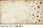 Vintage aged paper background with side stars and copy space. Стоковое AI-изображение, AI-художник Анна Никонорова / Фотобанк Лори