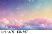 abstract pastel starry rainbow background. Стоковое AI-изображение, AI-художник Анна Никонорова / Фотобанк Лори