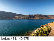 Spinalonga fortress on a clear sunny day. The ruins of leprosolium. (2019 год). Стоковое фото, фотограф Емельянов Евгений Викторович / Фотобанк Лори
