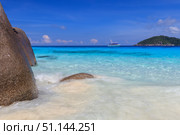 Beach on the Similan Islands on a sunny day. Стоковое фото, фотограф Емельянов Евгений Викторович / Фотобанк Лори