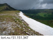 Ledges from the snowy mountains. Стоковое фото, фотограф Саблин Станислав / Фотобанк Лори