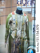 Moscow, Russia - March 21, 2023: Moscow Planetarium. Cosmonauts' clothing. Редакционное фото, фотограф Наталия Кирсанова / Фотобанк Лори