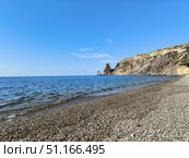Мыс Фиолент и Яшмовый пляж в Севастополе. Стоковое фото, фотограф Ольга Невская / Фотобанк Лори
