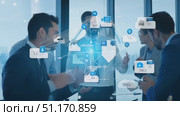 Team members discuss strategies and ideas in a collaborative work environment. Стоковое AI-видео, аниматор Данила Большаков / Фотобанк Лори