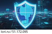 Discover the significance of cybersecurity in today’s interconnected digital world. Стоковое AI-видео, аниматор Данила Большаков / Фотобанк Лори