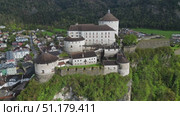 Kufstein town with Castle Festung fortress (2023 год). Стоковое видео, видеограф Михаил Коханчиков / Фотобанк Лори