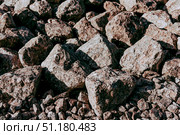 Natural stone texture with cracks, vegetation and dirt, texture background. Стоковое фото, фотограф Spirit River / Фотобанк Лори