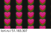4k animation of Abstract 8 bit Heart pattern Made of Dots, LED-Style Background. Стоковая анимация, аниматор Александра Конопля / Фотобанк Лори