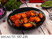 Indian cuisine - spicy chili paneer. Стоковое фото, фотограф Андрей Старостин / Фотобанк Лори