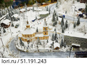 St. Petersburg, Russia - May 29, 2021: Grand Layout Russia. Museum of miniature scenes from Russian everyday Life. Northern regions of the country. Редакционное фото, фотограф Наталия Кирсанова / Фотобанк Лори