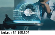 A scientist presents a cutting-edge experiment in a modern laboratory, showcasing advanced technology and innovative research methods. Стоковое AI-видео, аниматор Данила Большаков / Фотобанк Лори