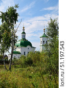 Город Тобольск. Церковь апостола Андрея Первозванного 1744-1759 гг. Стоковое фото, фотограф Александр Тараканов / Фотобанк Лори