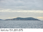 ISTANBUL, TURKEY - NOVEMBER 26, 2021: Princes' Islands, view from the ship. The Sea of Marmara. Редакционное фото, фотограф Наталия Кирсанова / Фотобанк Лори