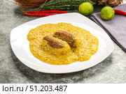 Indian cuisine - Malai kofta with gravy. Стоковое фото, фотограф Андрей Старостин / Фотобанк Лори