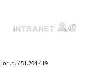 INTRANET concept white background 3d render illustration. Стоковая иллюстрация, иллюстратор Максим Иванов / Фотобанк Лори