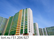 Saint-Petersburg, Russia - May 20th, 2020. New skyscrapers in Murino city. Редакционное фото, фотограф Denis Vostrikov / Фотобанк Лори