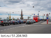 Saint-Petersburg, Russia - July 7th, 2020. Road traffic on the streets of Saint-Petersburg. Редакционное фото, фотограф Denis Vostrikov / Фотобанк Лори