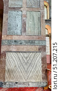 Turkey, Istanbul, the Bazaar district, Kalenderhane mosque (former Byzantine church from the 12th century, converted in mosque in 1453) colorful stained glass Stained glass windows. Decorative colored frames transparent glasses for church cathedral medieval windows recent vector templates. Стоковое фото, фотограф Zita Khasanova / Фотобанк Лори