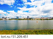 Озеро Нижний Кабан. Город Казань (2024 год). Редакционное фото, фотограф Макаров Алексей / Фотобанк Лори
