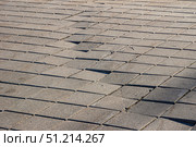Damaged Paving Stones Caused by Groundwater Erosion and Lack of Drainage System. Стоковое фото, фотограф Дмитрий Коростылев / Фотобанк Лори