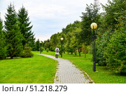 Город Тобольск. Сквер Декабристов. Роща Журавского. Стоковое фото, фотограф Александр Тараканов / Фотобанк Лори