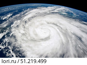 September 26, 2022 - View from space of Hurricane Ian south of Cuba. Stocktrek Images, Inc./TASS. Стоковое фото, агентство ТАСС / Фотобанк Лори