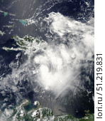 Tropical Storm Emily approaching Haiti. Stocktrek Images, Inc./TASS (2012 год). Стоковое фото, агентство ТАСС / Фотобанк Лори