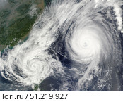 Tropical Storm Parma and Super Typhoon Melor. Stocktrek Images, Inc./TASS. Стоковое фото, агентство ТАСС / Фотобанк Лори