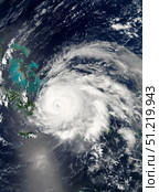 Hurricane Ike over Cuba, Hispaniola, and the Bahamas. Stocktrek Images, Inc./TASS. Стоковое фото, агентство ТАСС / Фотобанк Лори