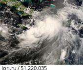 Tropical Storm Gustav in the Caribbean Sea. Stocktrek Images, Inc./TASS (2008 год). Стоковое фото, агентство ТАСС / Фотобанк Лори