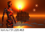 Proxima b planet orbiting the Proxima Centauri red dwarf star. Mark Stevenson/Stocktrek Images/TASS. Стоковое фото, агентство ТАСС / Фотобанк Лори