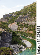Mountain landscape. Moraca river canyon. Montenegro. Стоковое фото, фотограф EugeneSergeev / Фотобанк Лори