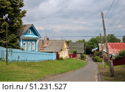 Yuryevets, Ivanovo region, Russia, July 24, 2025: View of Engels Lane on way to Gorky reservoir of Volga River. Редакционное фото, фотограф Алексей Антипов / Фотобанк Лори