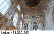 Saint-Petersburg, Russia - May 18th, 2022. Interiors of the State Hermitage Museum. Редакционное видео, видеограф Denis Vostrikov / Фотобанк Лори