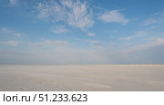White salt desert lake Baskunchak, Astrakhan. Стоковое фото, фотограф Екатерина Золина / Фотобанк Лори