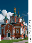 Kolomna, Cathedral of the Exaltation of the Honest Cross of the Lord in the women's Brusen monastery, the middle of the 19th century, landmark. Стоковое фото, фотограф Алексей Голованов / Фотобанк Лори
