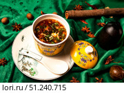 Autumn Whispers Through Warm and Sour Soup, a Taste of Hunan Province. Стоковое фото, фотограф Aleksandr Golubev / Фотобанк Лори