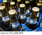 Valentins Dunkel Weissbier Bottles in Carton Case. Редакционное фото, фотограф Sergakoff / Фотобанк Лори
