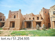 Astrakhan region, Russia - May 07, 2023.: The city of the Golden Horde Sarai-Batu. The scenery for the film. Редакционное фото, фотограф Наталия Кирсанова / Фотобанк Лори