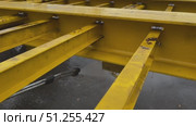 High-Pressure Cleaning of Yellow Truck Construction Equipment in Slow Motion. Стоковое видео, видеограф Sergakoff / Фотобанк Лори
