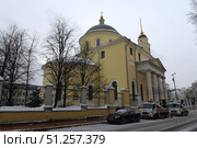 Церковь Большое Вознесение у Никитских ворот в Москве (2021 год). Редакционное фото, фотограф Free Wind / Фотобанк Лори