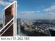 Фрагмент башни "Меркурий" Москва-сити. Редакционное фото, фотограф Дмитрий Неумоин / Фотобанк Лори