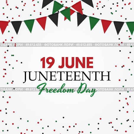19 June African American Emancipation Day. Juneteenth Freedom Day. 19 June African American Emancipation Day holiday background. Vector illustration. EPS10. 19 June African American Emancipation Day. Juneteenth Freedom Day. 19 June African American Emancipation Day holiday background. Vector illustration. Стоковая иллюстрация, агентство Ingram Publishing / Фотобанк Лори