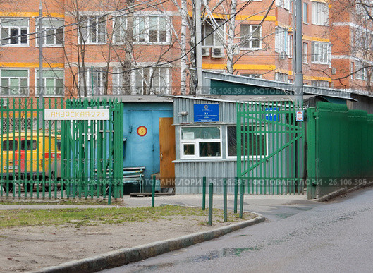 23-й район Московской кабельной сети (МКС) ОАО «Мосэнерго». Амурская улица, 27а. Район Гольяново. Москва (2017 год). Редакционное фото, фотограф lana1501 / Фотобанк Лори